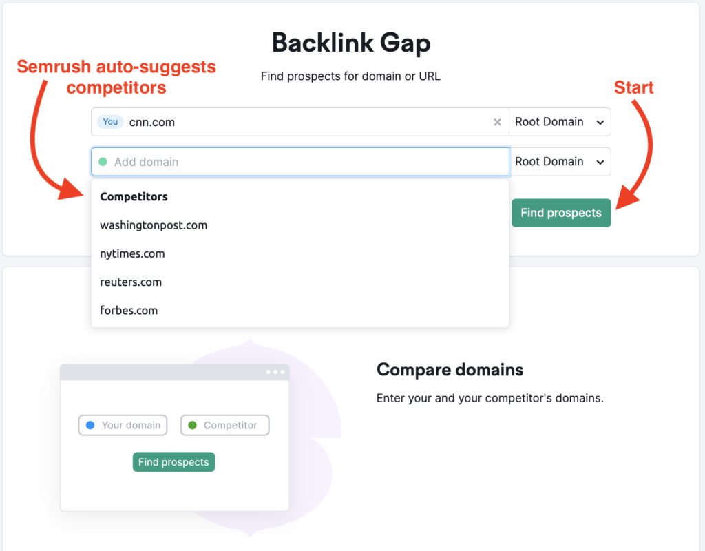 Analyze Competitor Backlinks using tools