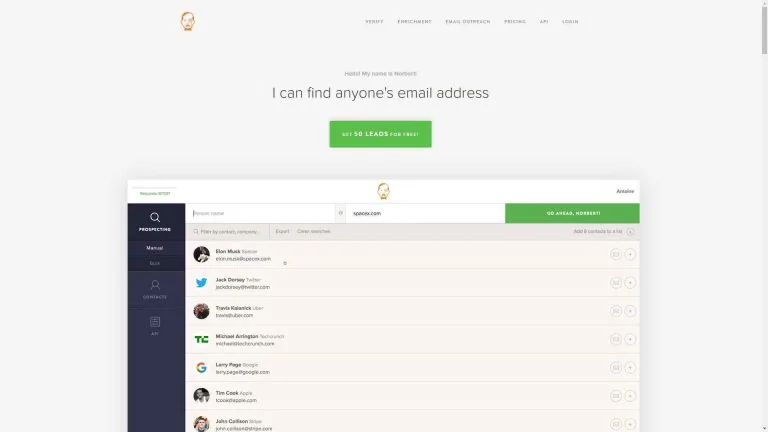 Tools like Voila Norbert help find email addresses like a pro